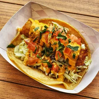 Battered Codfish Taco