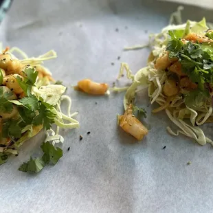 Two Poke Tostadas seafood mix