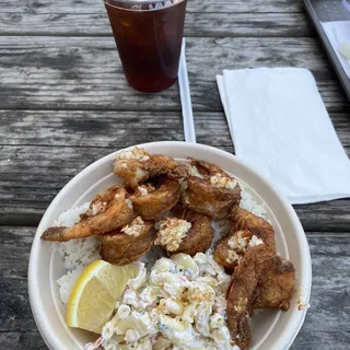 Spicy Garlic Butter Shrimp Bowl