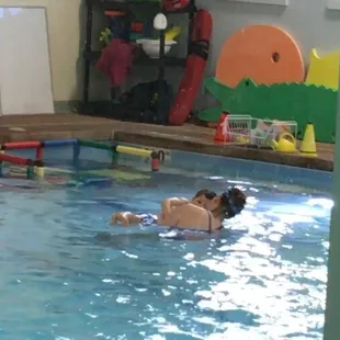 Working up to going underwater.