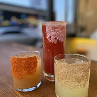 HAND CRAFTED DRINKS: 
- Classic michelada mix made in house with Model Especial 
- &quot;Al Pastor&quot; Margarita 
- &quot;Pepino Santo&quot; Margarita