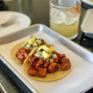 a plate of food on a table