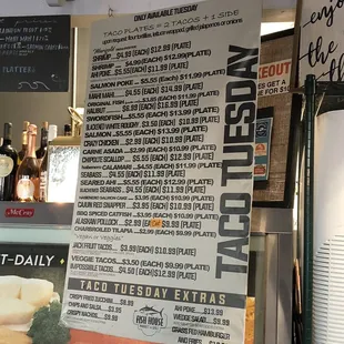 Taco Tuesday Menu 10/12/2021