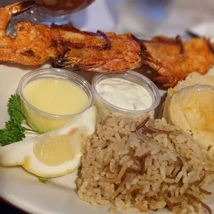 Shrimp and scallop skewer