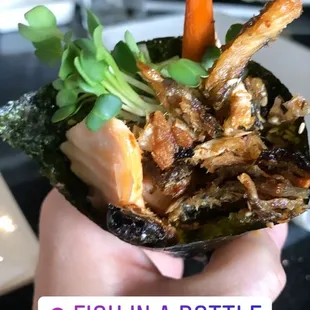 Salmon Skin Hand Roll