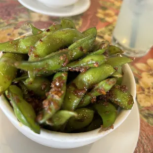 Spicy edamame