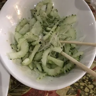 Cucumber salad.