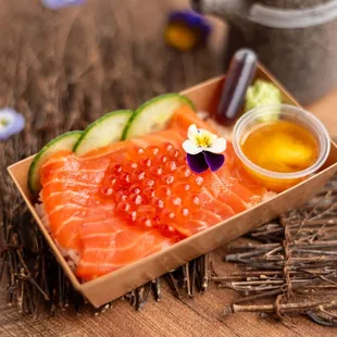 Mini salmon zuke &amp; ikura
