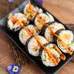 Dancing shrimp futomaki