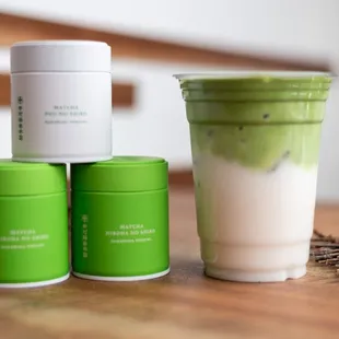 Coconut matcha latte