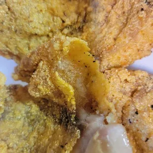 You can see the meat discoloration from the freezing/unfreezing process