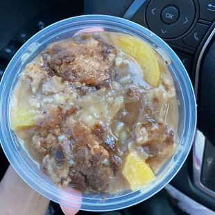 Peach cobbler