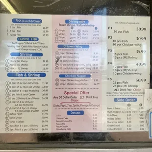 Menu march 2023