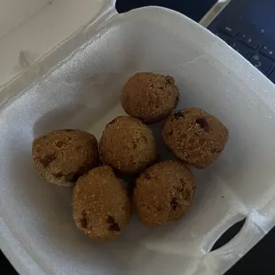 Yum hush puppies are a must for me