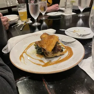 Crab stuffed tilapia