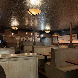 the interior of the restaurant