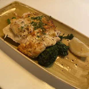 Cod with crab