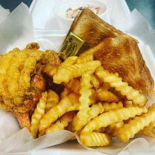 Fried Lobster and Fries