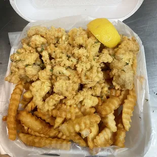 Cracked Conch and Fries