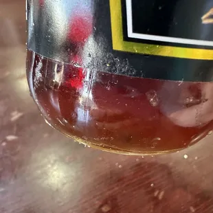 Dead fruit fly in malt vinegar