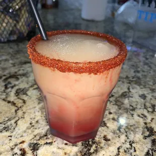 Strawberry Peach Frozen Margarita