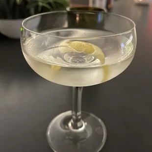 FISH NOR FOWL MARTINI - gin/ vermouth/ limoncello rinse