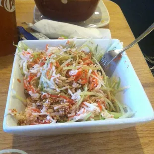 The crab salad is huge, and at 5 bucks, it's an epic deal!