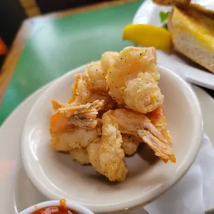 Side of fried shrimps