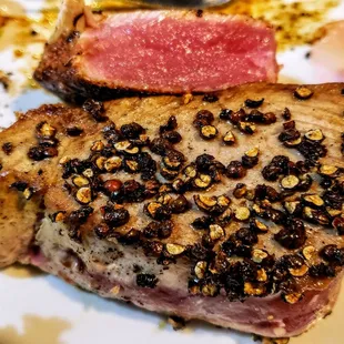 Tuna with Cracked Peppercorn at Fish on Fire