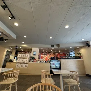 interior, sushi and sashimi