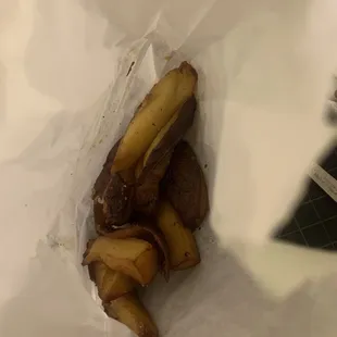 Sad side of sweet potato fries