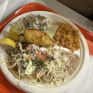 Fish and shrimp tacos