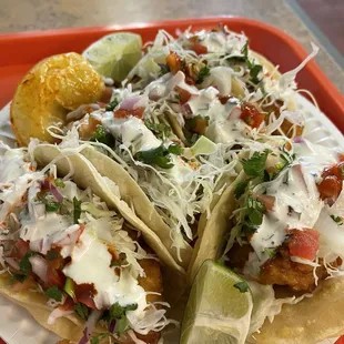 Fish tacos!!! Sooooo gooood!!!!