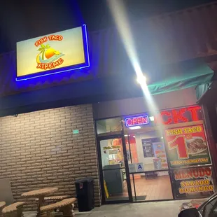 This location is OPEN and has changed its name to Fish Taco Xtreme.