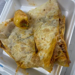 Quesadilla of pastor