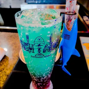 Shark bite cocktail.
