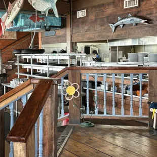 the inside of a restaurant