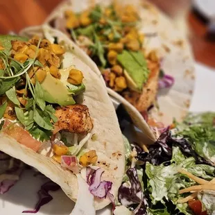 Salmon tacos