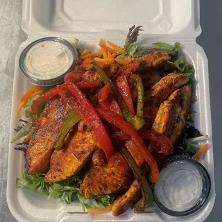Large Grilled or Fried Salmon Salad