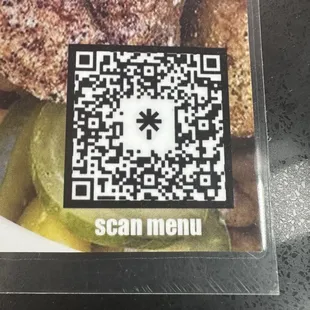 Menus. QR available too!