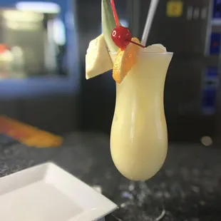 a tropical drink