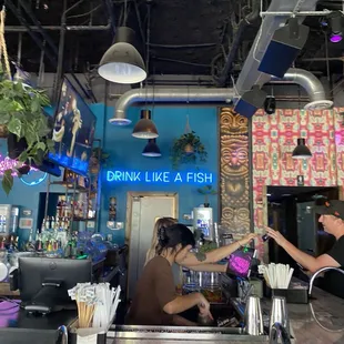 Inside bar area