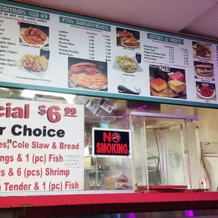 menu and prices