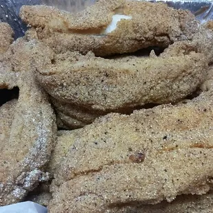 12-piece catfish, deliciously seasoned...