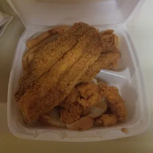 Fish combo - catfish and shrimp