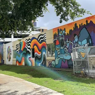 POW! WOW! Hawai'i artists' enhanced this building with cool murals