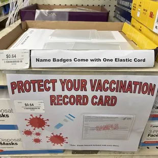This badge holder plastic sleeve - holds the smaller 3x4 ?vaccination cards. Mine is a the Larger size vac-card so won't fit.
