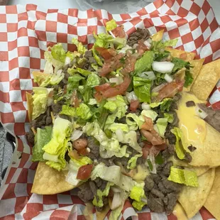 Loaded Mexican nachos