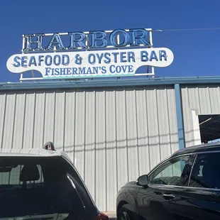 The sign outside