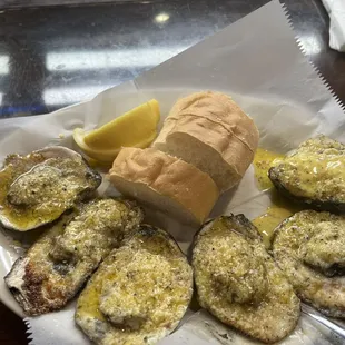 Charbroiled oysters